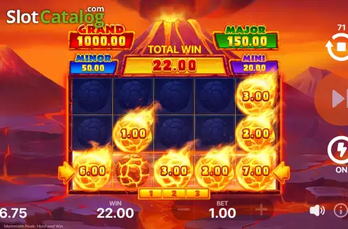 Οθόνη9. Mammoth Peak: Hold and Win Κουλοχέρης