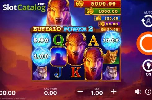 Οθόνη3. Buffalo Power 2: Hold and Win Κουλοχέρης