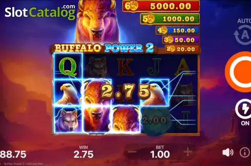 Οθόνη4. Buffalo Power 2: Hold and Win Κουλοχέρης