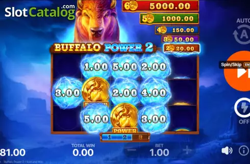 Οθόνη7. Buffalo Power 2: Hold and Win Κουλοχέρης