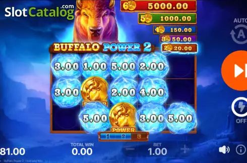Οθόνη8. Buffalo Power 2: Hold and Win Κουλοχέρης