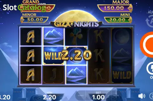 Οθόνη4. Giza Nights: Hold and Win Κουλοχέρης 