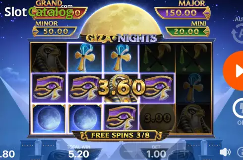 Οθόνη9. Giza Nights: Hold and Win Κουλοχέρης 