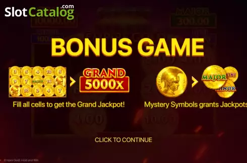 Οθόνη8. Empire Gold: Hold and Win Κουλοχέρης