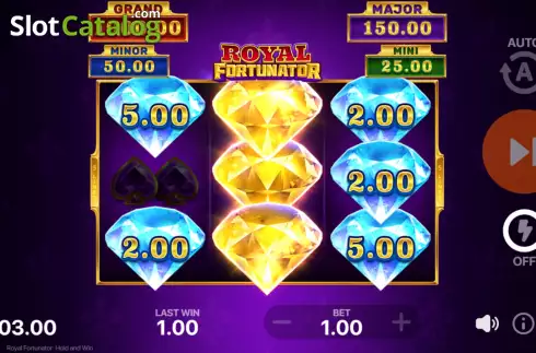 Οθόνη9. Royal Fortunator: Hold and Win Κουλοχέρης 