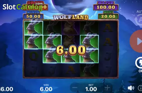 Οθόνη4. Wolf Land: Hold and Win Κουλοχέρης