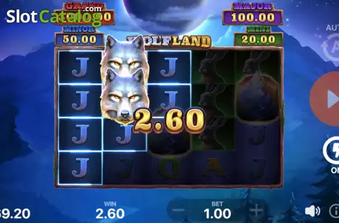 Οθόνη5. Wolf Land: Hold and Win Κουλοχέρης