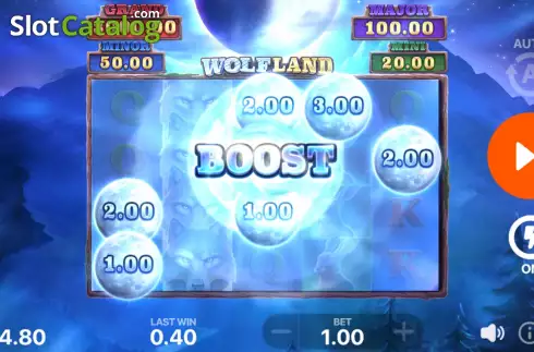 Οθόνη7. Wolf Land: Hold and Win Κουλοχέρης