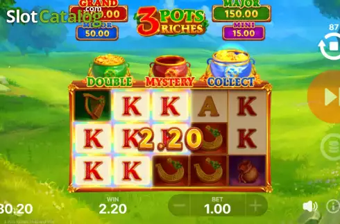 Οθόνη5. 3 Pots Riches: Hold and Win Κουλοχέρης