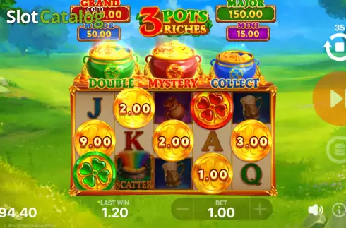 Οθόνη7. 3 Pots Riches: Hold and Win Κουλοχέρης
