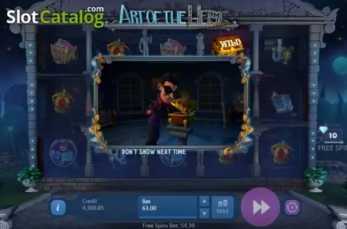 Οθόνη 4. Art of the Heist Κουλοχέρης