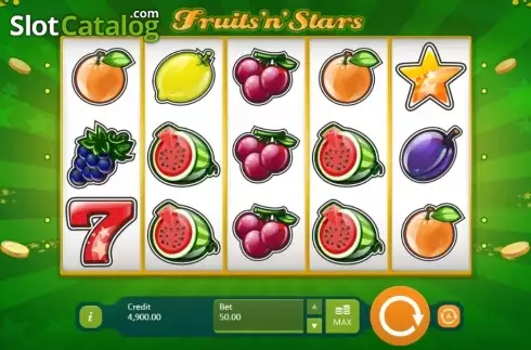Οθόνη 1. Fruits and Stars (Playson) Κουλοχέρης