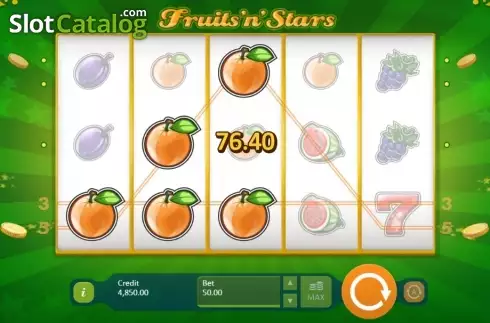 Οθόνη 2. Fruits and Stars (Playson) Κουλοχέρης