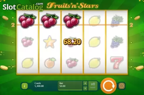 Οθόνη 6. Fruits and Stars (Playson) Κουλοχέρης