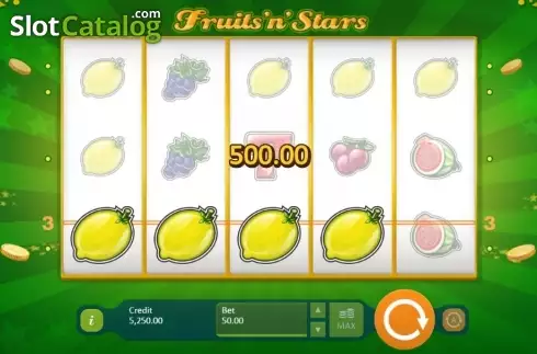 Οθόνη 7. Fruits and Stars (Playson) Κουλοχέρης