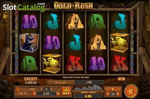 Οθόνη 1. Gold Rush (Playson) Κουλοχέρης