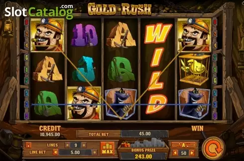 Οθόνη 3. Gold Rush (Playson) Κουλοχέρης