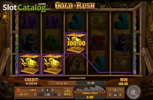 Οθόνη 4. Gold Rush (Playson) Κουλοχέρης