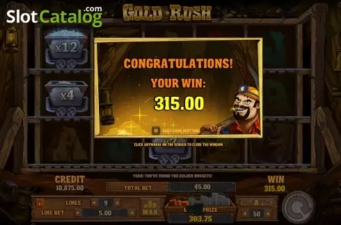 Οθόνη 7. Gold Rush (Playson) Κουλοχέρης