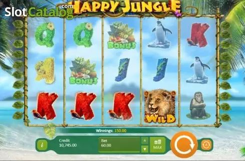 Οθόνη 4. Happy Jungle Κουλοχέρης