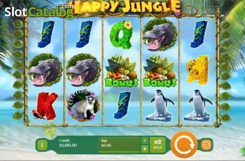 Οθόνη 5. Happy Jungle Κουλοχέρης