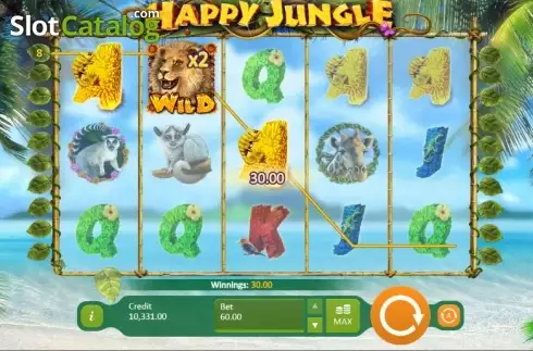 Οθόνη 6. Happy Jungle Κουλοχέρης