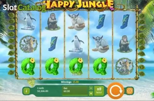 Οθόνη 7. Happy Jungle Κουλοχέρης