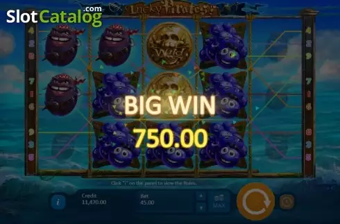 Οθόνη 6. Lucky Pirates Κουλοχέρης