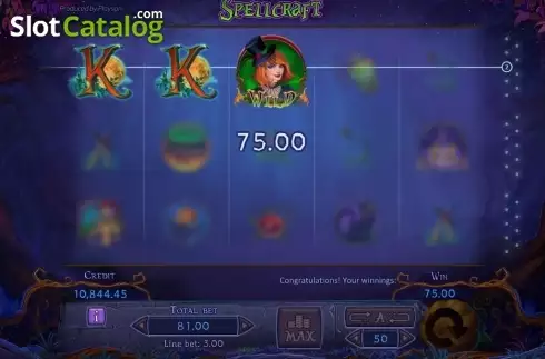 Οθόνη 3. SpellCraft Κουλοχέρης