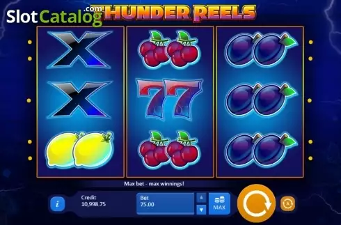 Οθόνη 1. Thunder Reels Κουλοχέρης