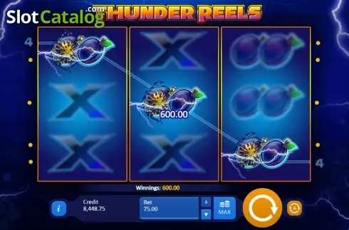 Οθόνη 3. Thunder Reels Κουλοχέρης