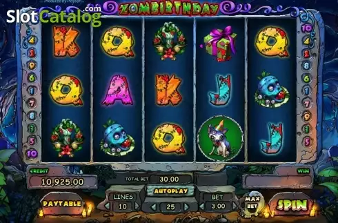 Οθόνη 1. Zombirthday Κουλοχέρης
