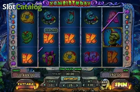 Οθόνη 4. Zombirthday Κουλοχέρης