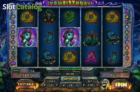 Οθόνη 5. Zombirthday Κουλοχέρης