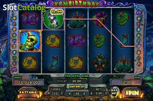 Οθόνη 7. Zombirthday Κουλοχέρης