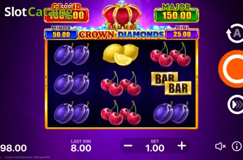 Οθόνη3. Crown and Diamonds: Hold and Win Κουλοχέρης