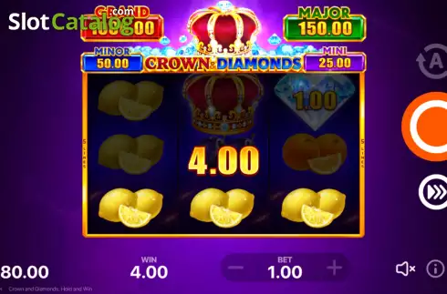 Οθόνη5. Crown and Diamonds: Hold and Win Κουλοχέρης