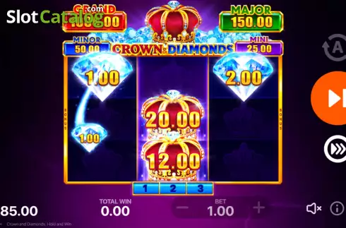 Οθόνη9. Crown and Diamonds: Hold and Win Κουλοχέρης
