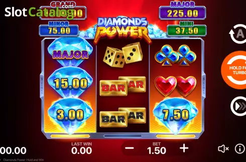 Οθόνη3. Diamonds Power: Hold and Win Κουλοχέρης