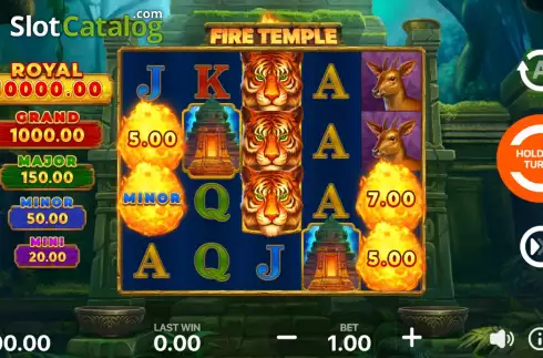 Οθόνη3. Fire Temple: Hold and Win Κουλοχέρης