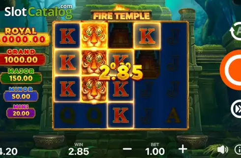 Οθόνη4. Fire Temple: Hold and Win Κουλοχέρης