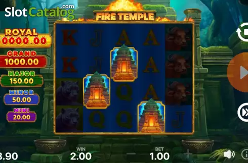 Οθόνη9. Fire Temple: Hold and Win Κουλοχέρης