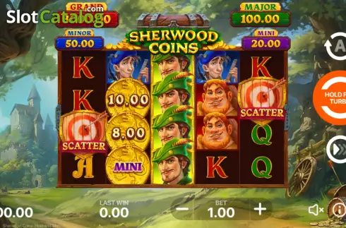 Οθόνη2. Sherwood Coins: Hold and Win Κουλοχέρης 