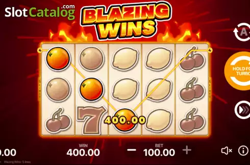 Οθόνη3. Blazing Wins Κουλοχέρης