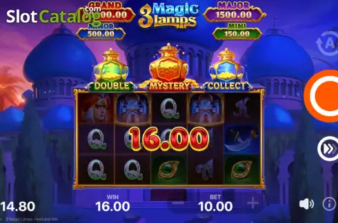 Οθόνη4. 3 Magic Lamps: Hold and Win Κουλοχέρης