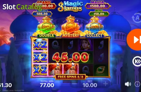 Οθόνη8. 3 Magic Lamps: Hold and Win Κουλοχέρης