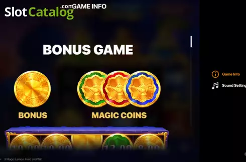 Οθόνη9. 3 Magic Lamps: Hold and Win Κουλοχέρης