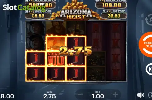 Οθόνη5. Arizona Heist Κουλοχέρης 