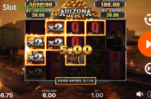 Οθόνη7. Arizona Heist Κουλοχέρης 