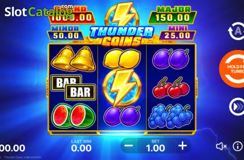 Οθόνη2. Thunder Coins (Playson) Κουλοχέρης